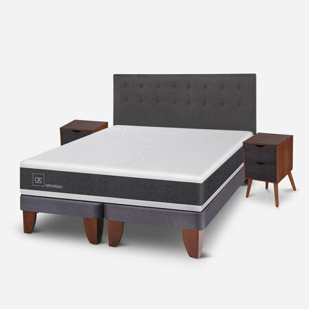 Cama Europea King Ortopedic + Set Éufrates