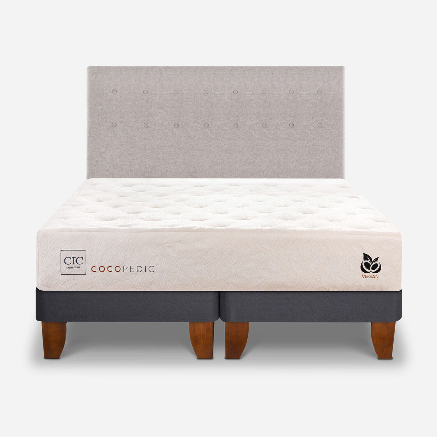 Cama Europea King Cocopedic + Respaldo Tigris