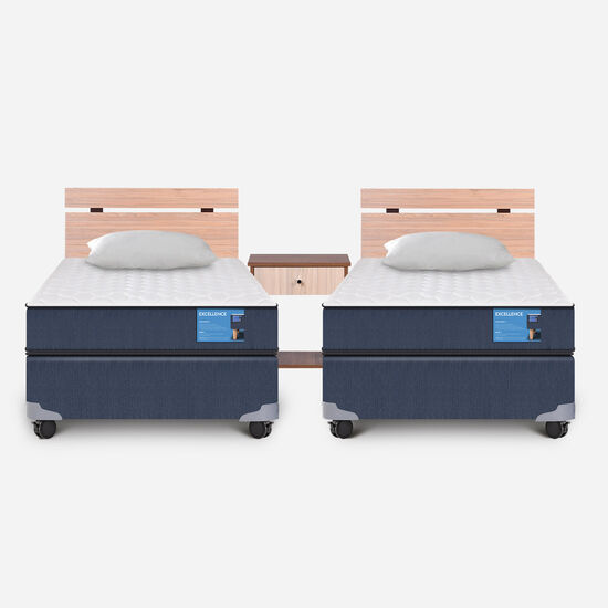 Dúplex Cama Americana 1 Plaza Excellence + Set Olmo
