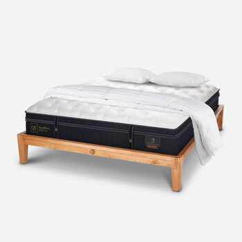 Cama Oak King Grand Premium + Almohadas Viscoelásticas + Plumón