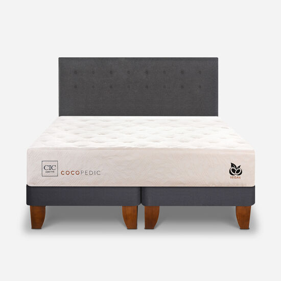 Cama Europea King Cocopedic + Respaldo Éufrates