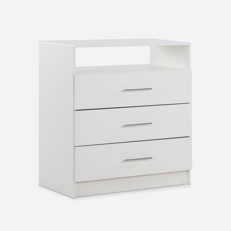 Cómoda Cajonera 3 Cajones Atria Blanca