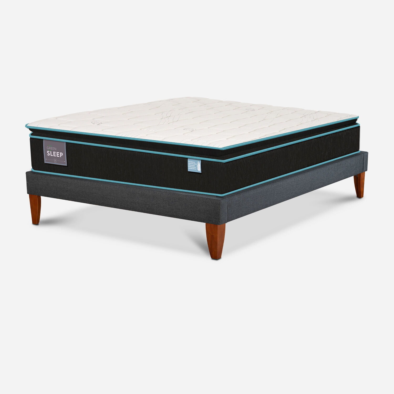 Cama Europea Box 2 Plazas Green Sleep 