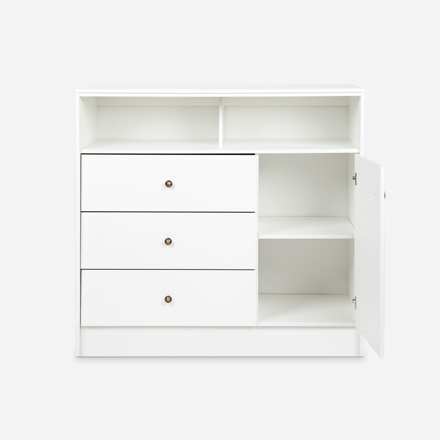 C&oacute;moda 3 Cajones 1 Puerta Kids Blanco