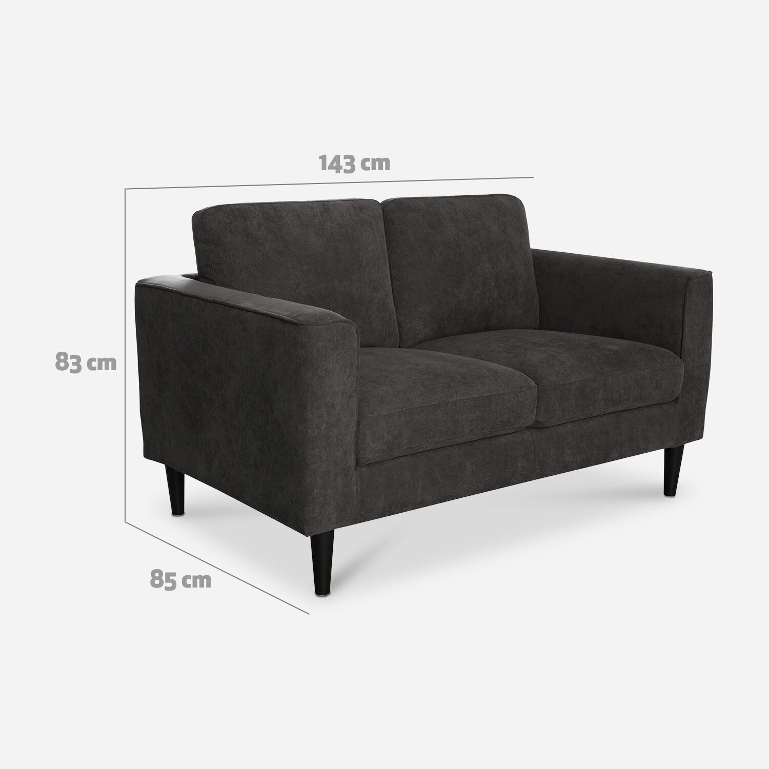 Sof&aacute; 2 Cuerpos Bristol Gris