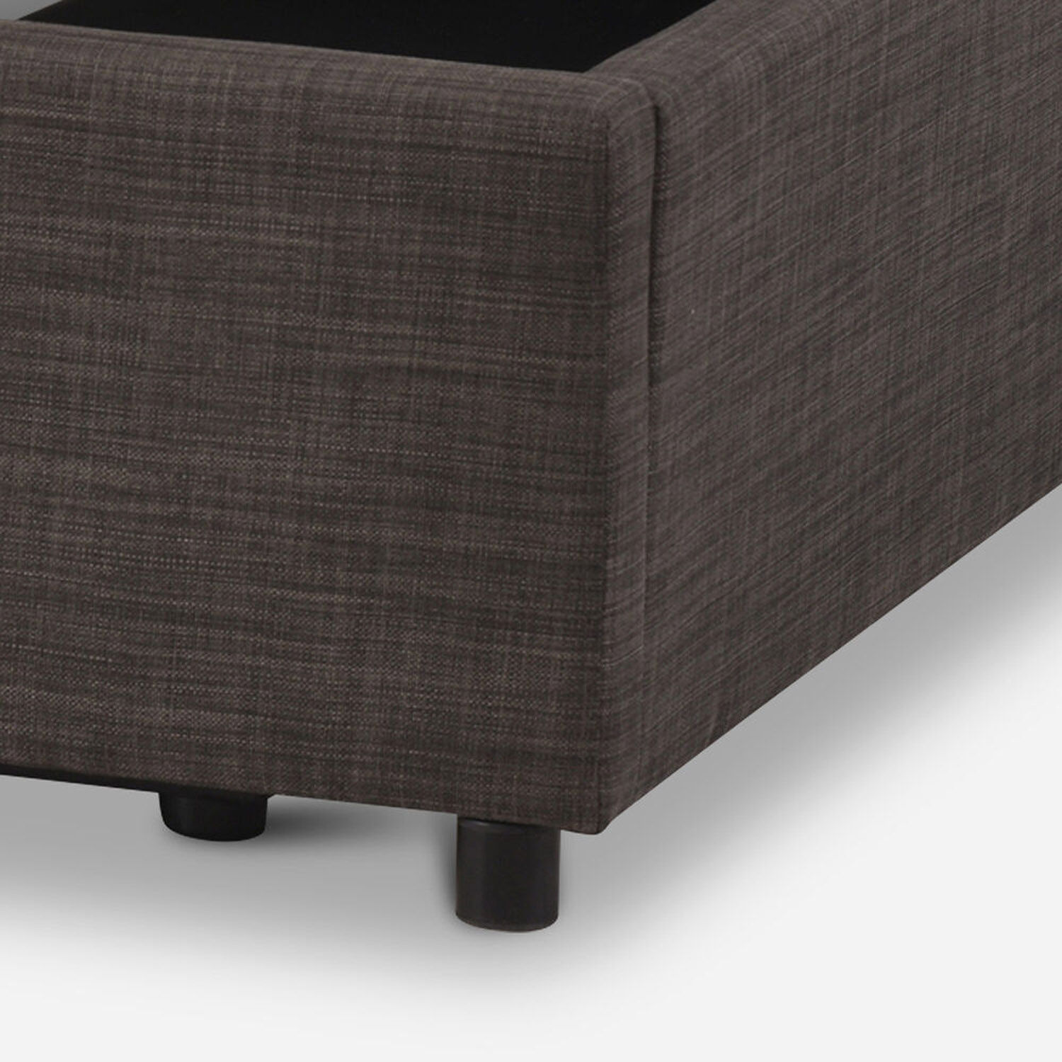 Cama Space Box Excellence Plus 1,5 P Respaldo Black