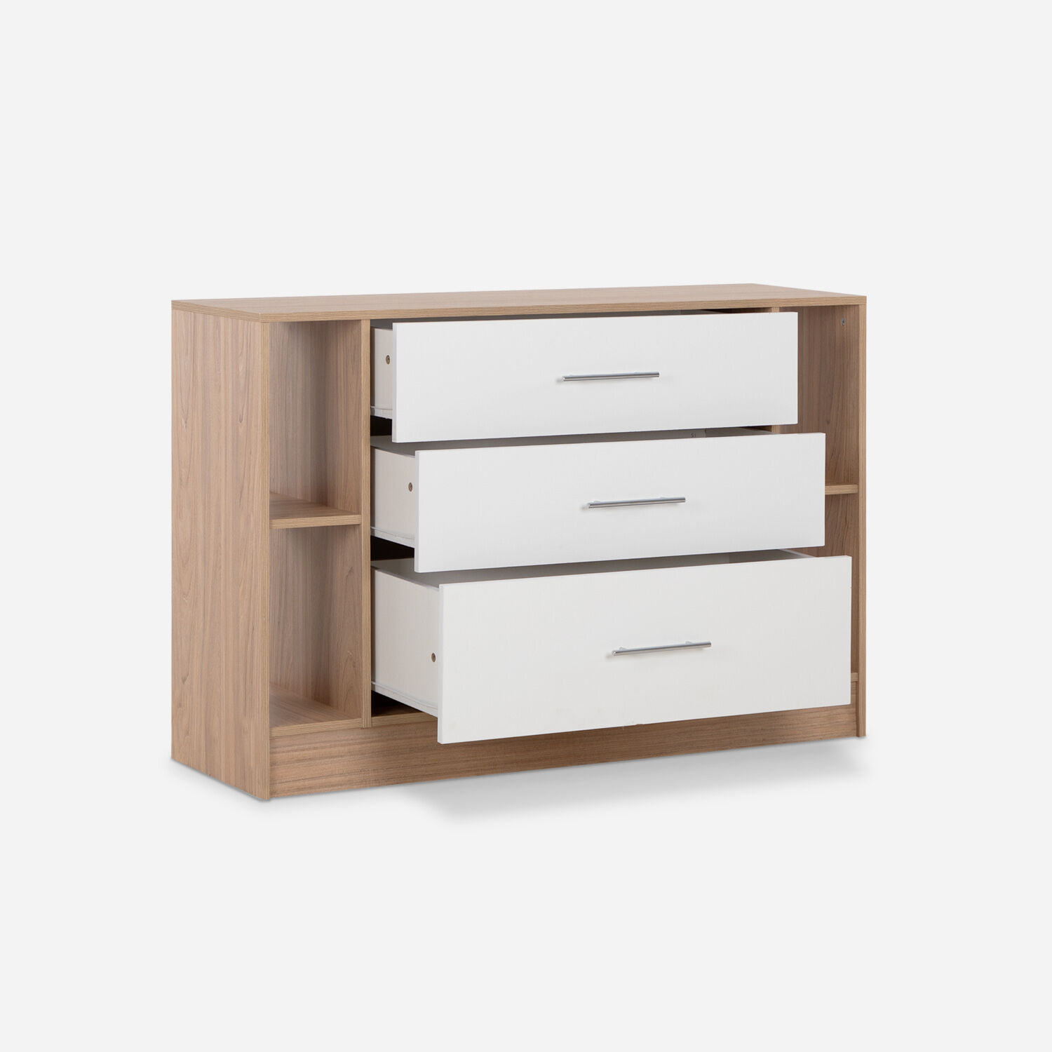 C&oacute;moda 3 Cajones Rigel Olmo Blanco