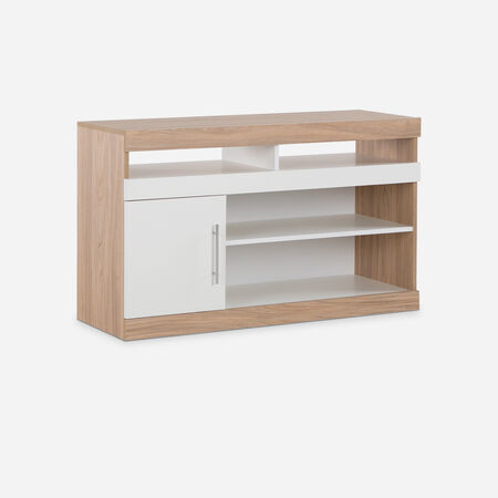 Rack Tv 43" 1 Puerta Olmo Blanco