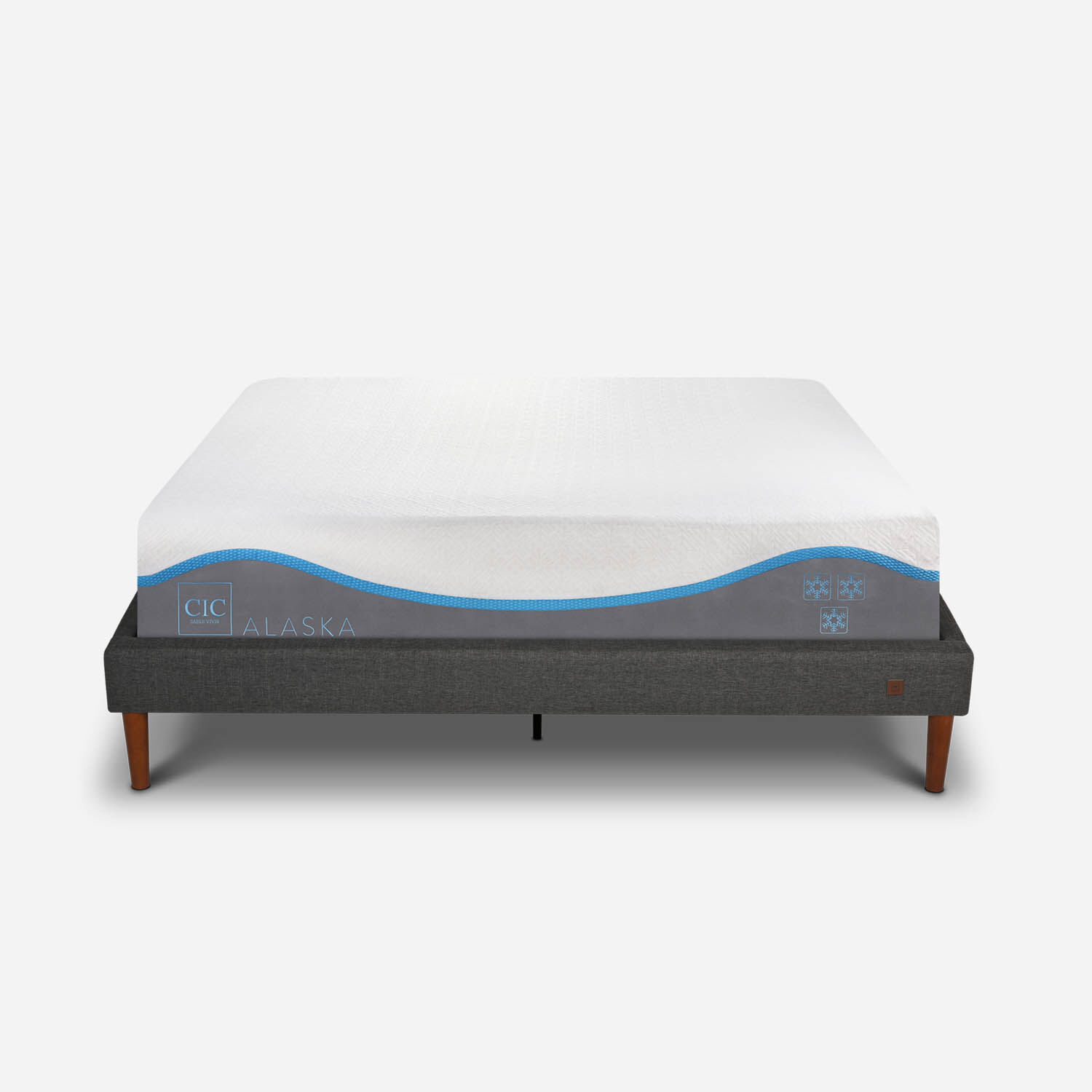 Cama Europea Curve 2 Plazas Alaska