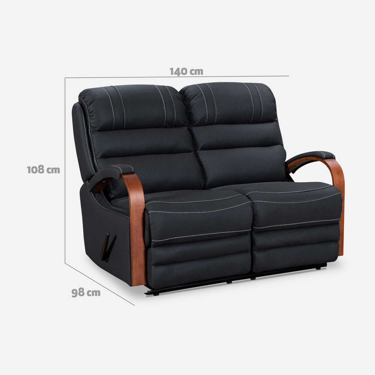 Sof&aacute; 2 Cuerpos Reclinable Segovia