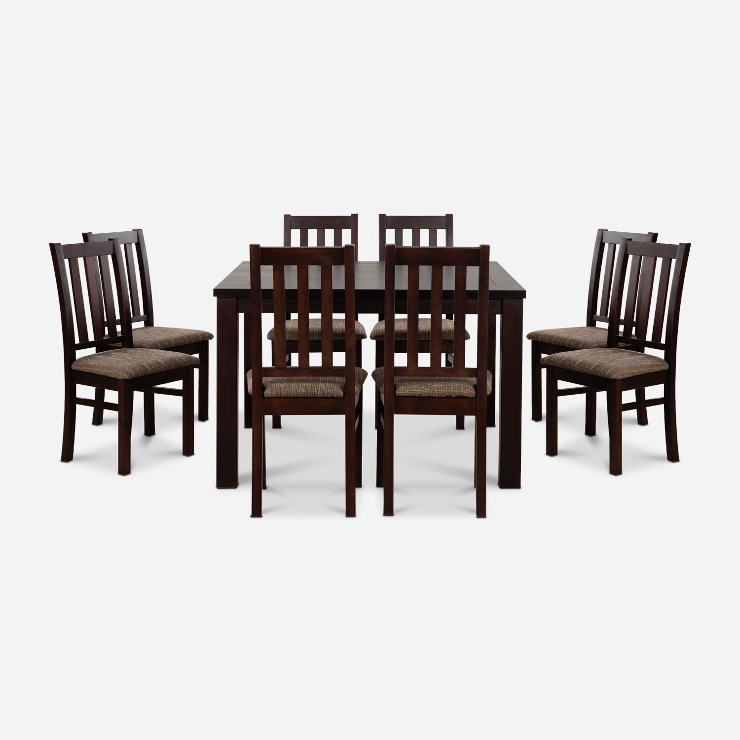 Comedor 8 Sillas &Ntilde;uble Chocolate - Caf&eacute;