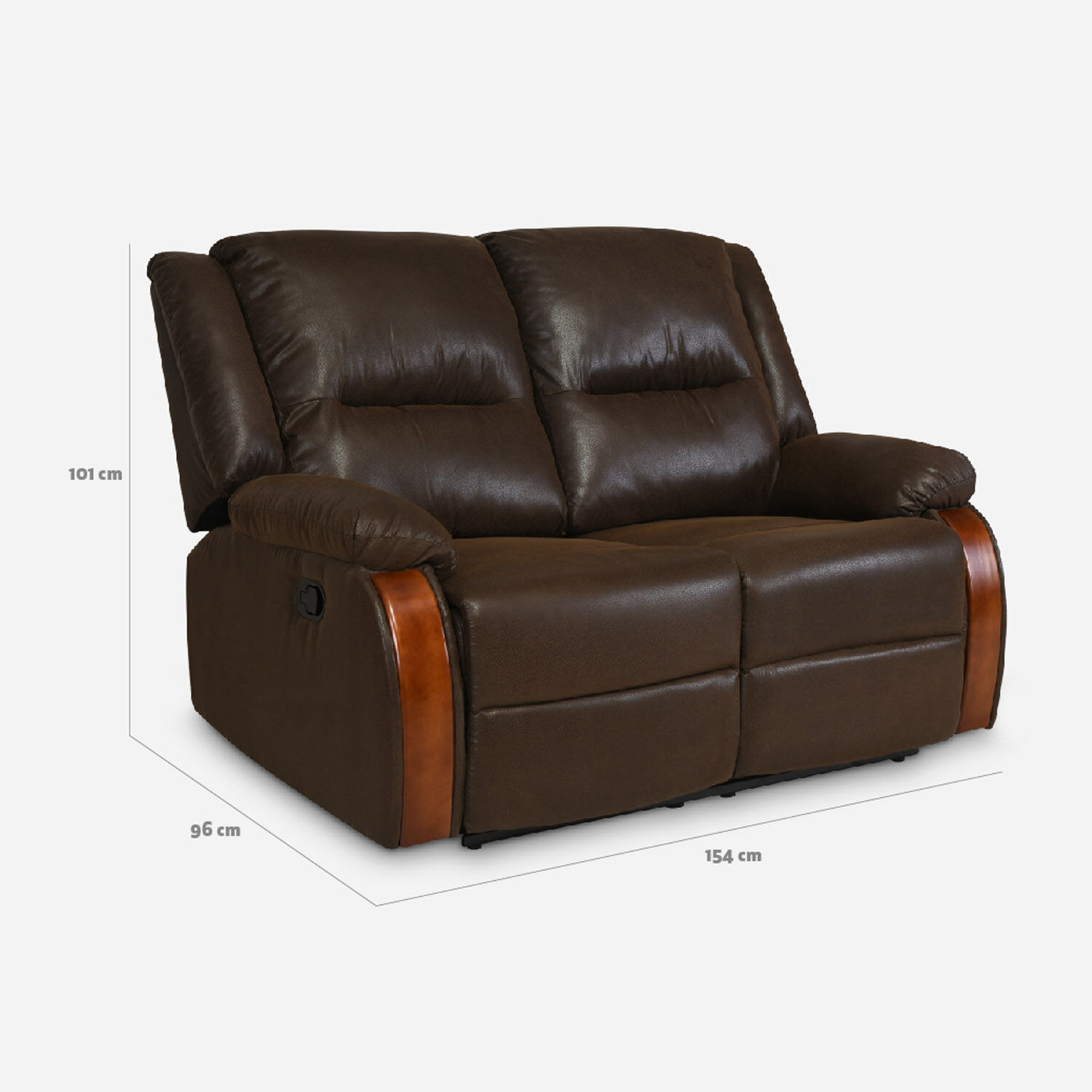 Sof&aacute; 2 Cuerpos Reclinable Rusty