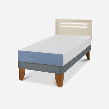 Cama Europea 1 Plaza Excellence + Respaldo M&uacute;nich Alpino