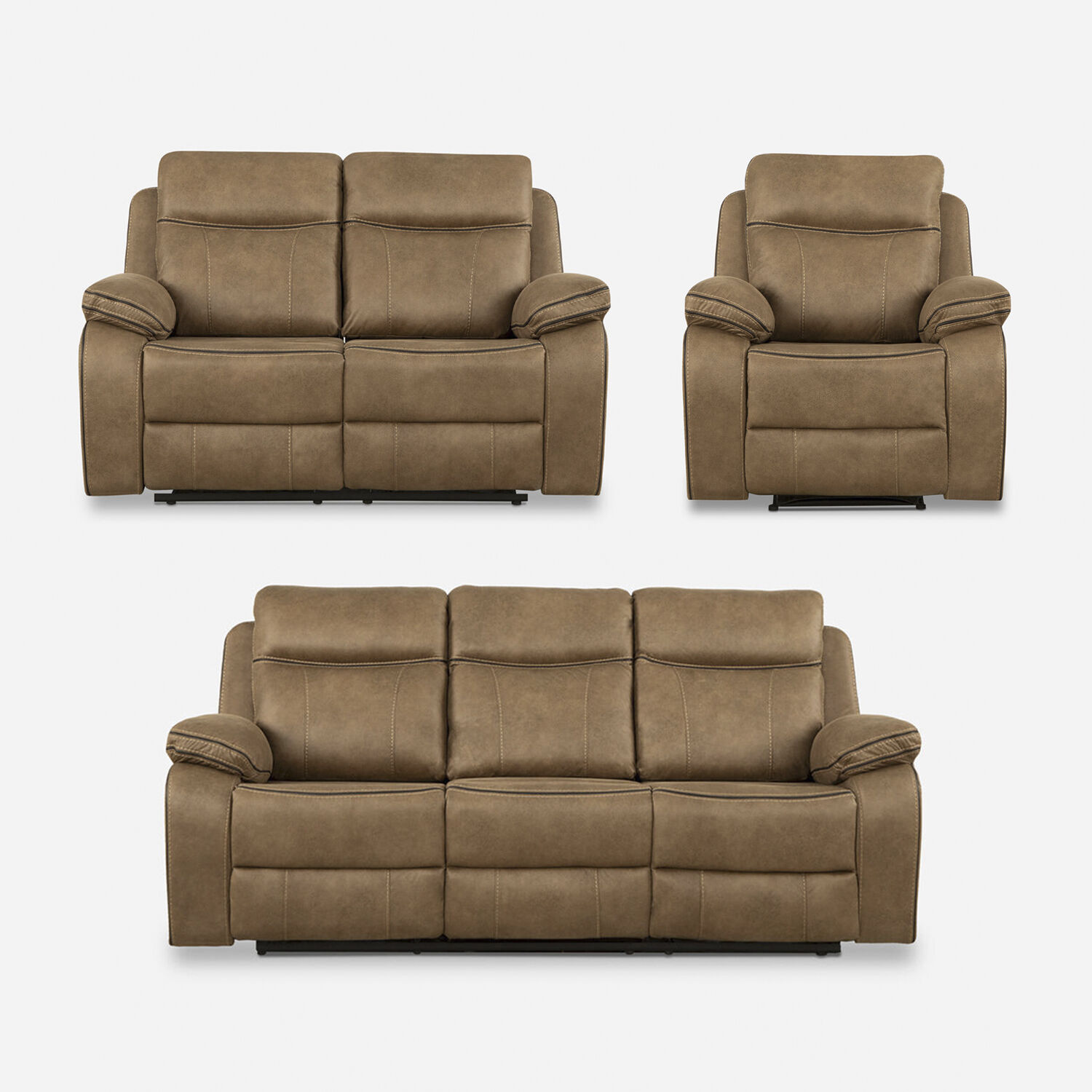 Juego reclinables Sevilla 3 2 y 1 cuerpo