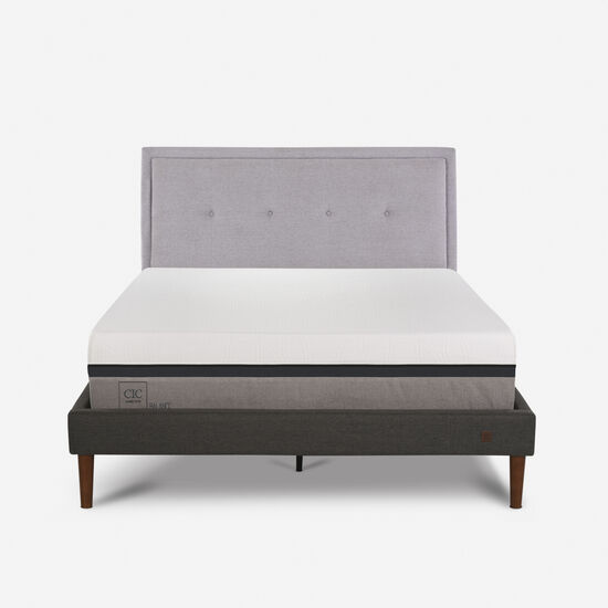Cama Europea Curve 2 Plazas Balance + Respaldo Ganges