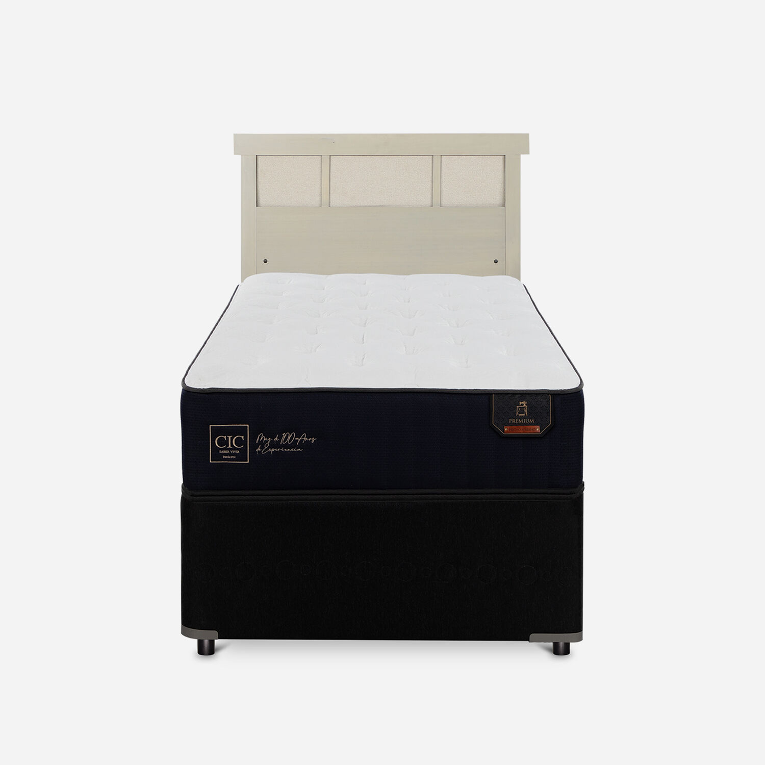 Cama Nido Diván Premium + Respaldo Dublín Alpino