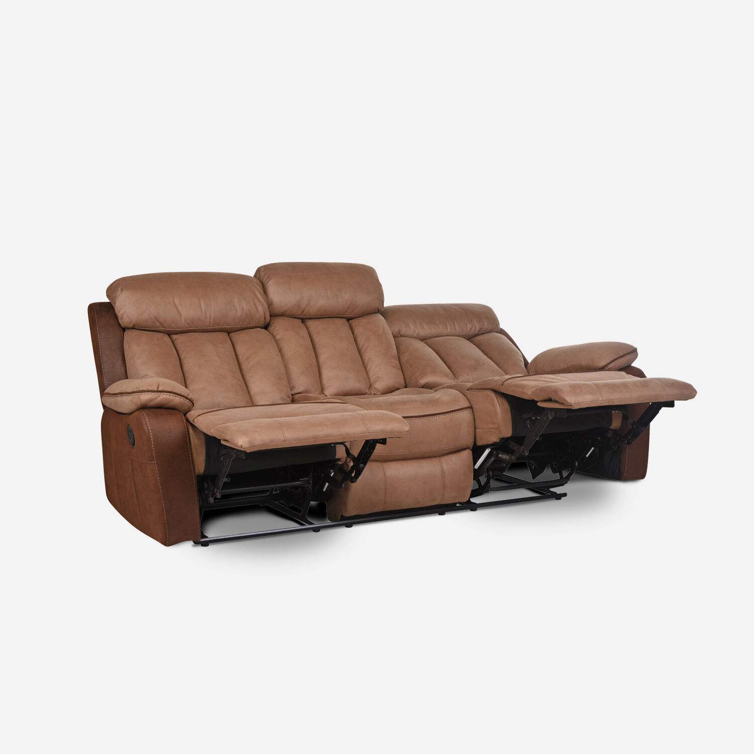 Sof&aacute; 3 Cuerpos Reclinable Moka