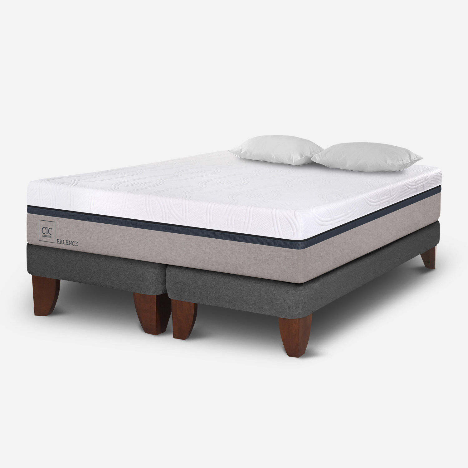 Cama Europea King Balance + Almohadas