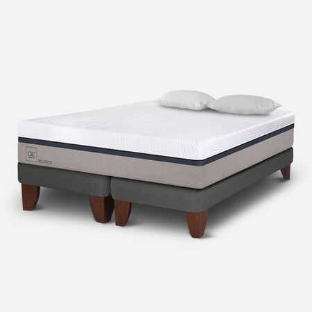 Cama Europea King Balance + Almohadas