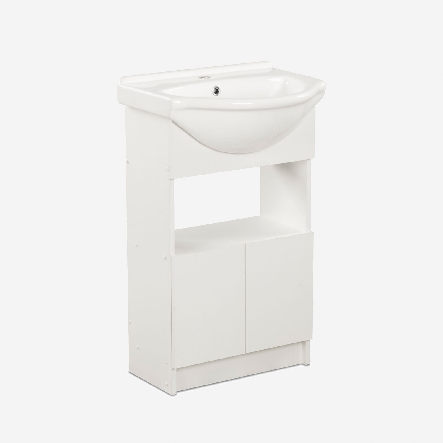 Vanitorio 2 Puertas Bajas Cannes Blanco 50 Cm.