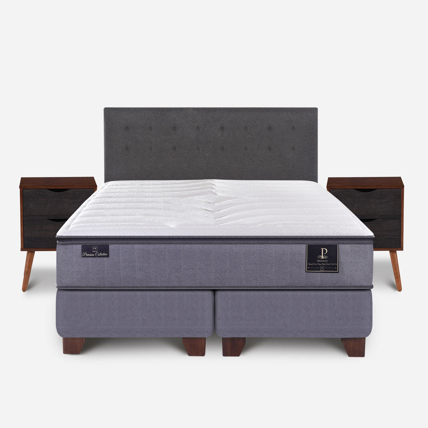 Box Spring King Premium + Set &Eacute;ufrates