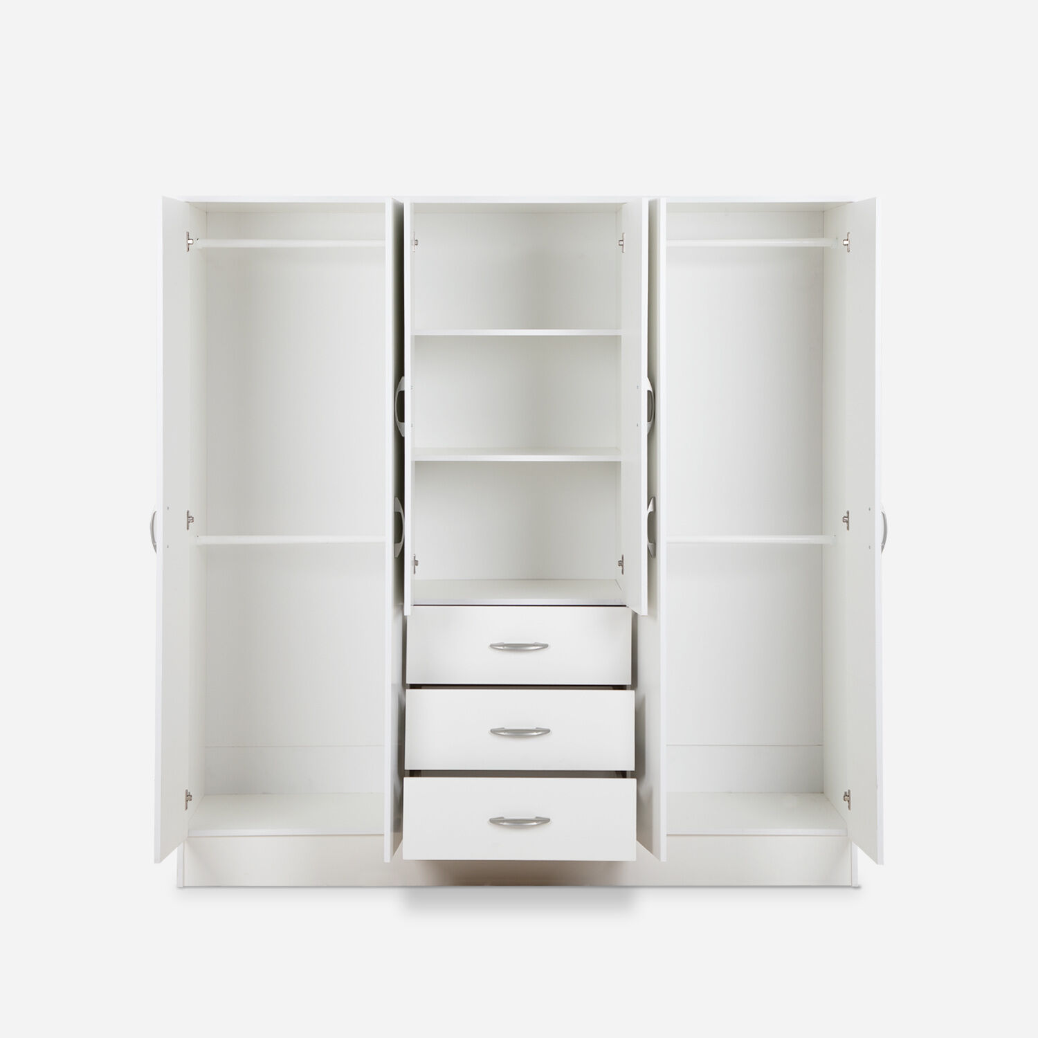 Cl&oacute;set 6 Puertas 3 Cajones Maipo Blanco