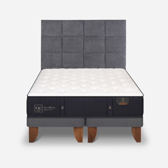 Cama Europea Super King Premium + Respaldo Támesis