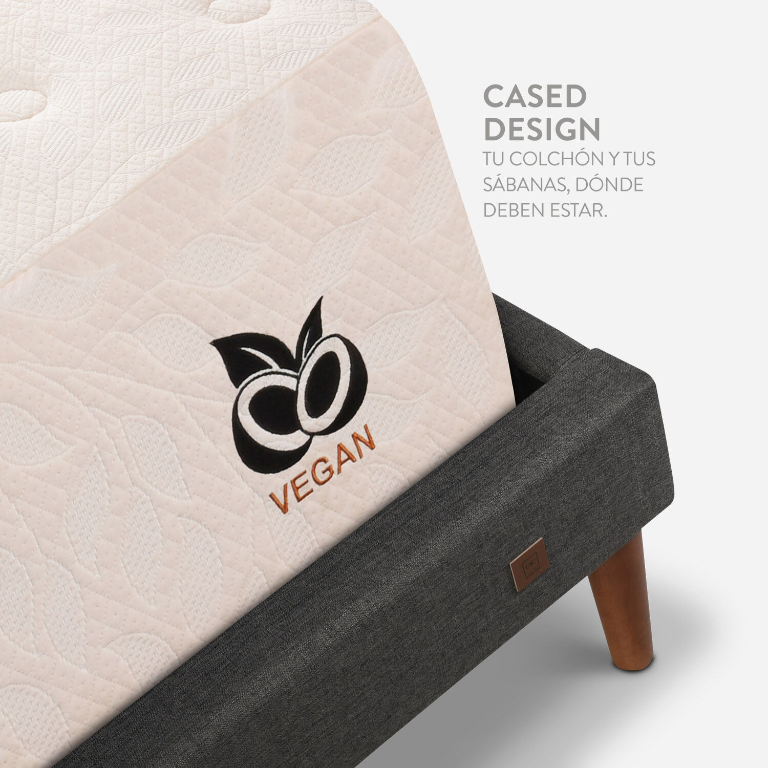 Cama Europea Curve 2 Plazas Cocopedic + Almohadas Viscoel&aacute;sticas