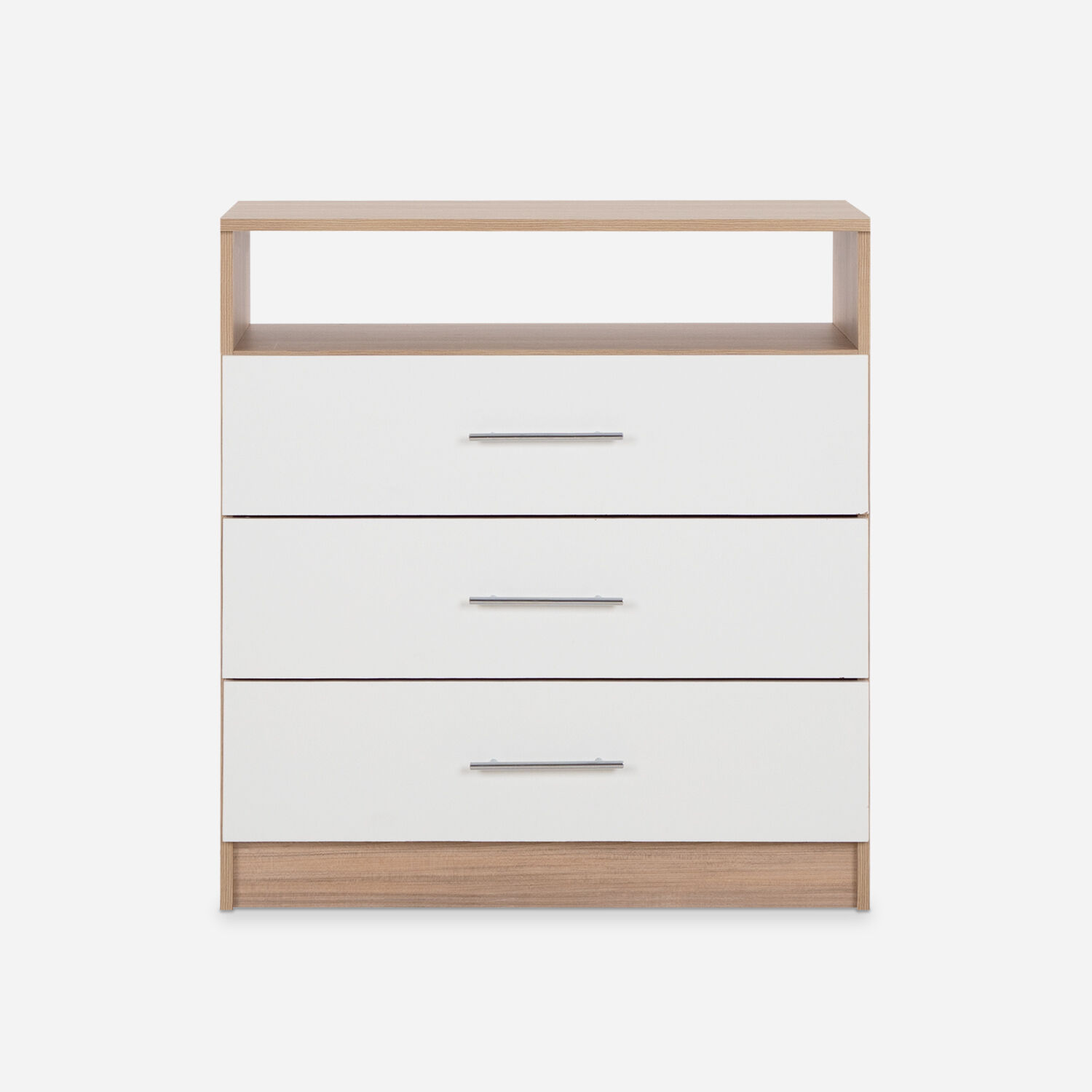 C&oacute;moda Cajonera 3 Cajones Atria Olmo Blanco