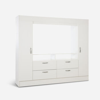 Cl&oacute;set 2 Puertas 4 Cajones Baker Tv 55"
