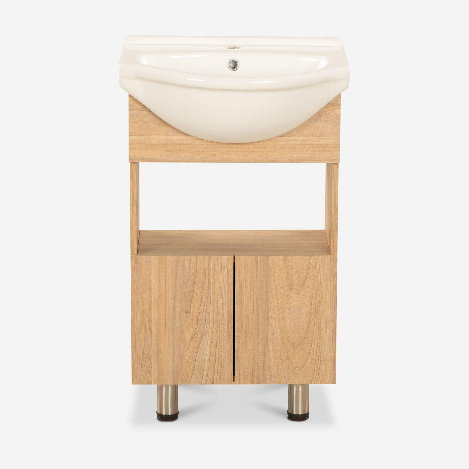 Vanitorio 2 Puertas Bajas Con Soportes Cannes Olmo 50 Cm.