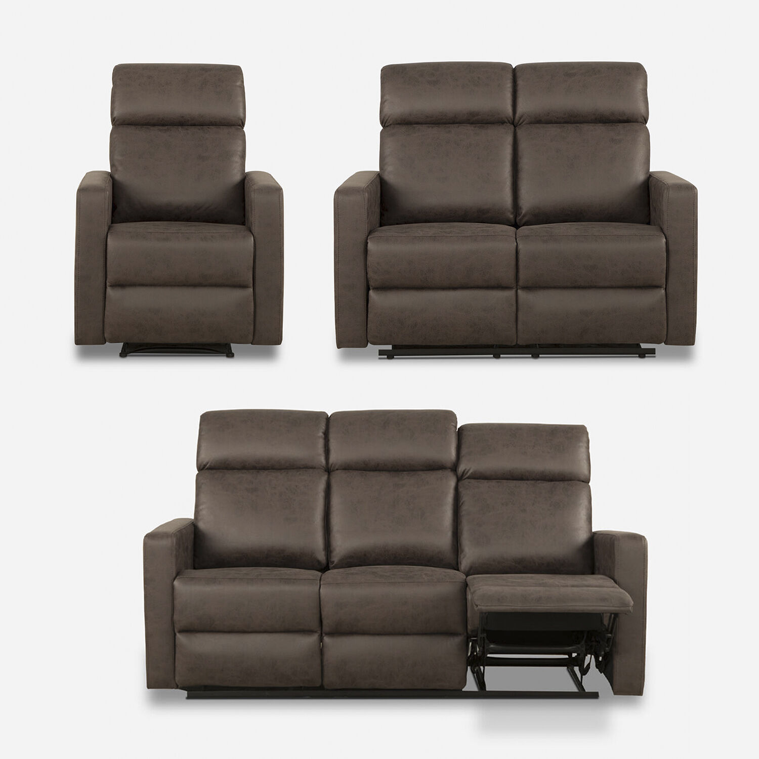 Juego reclinables Asturias 3 2 y 1 cuerpo