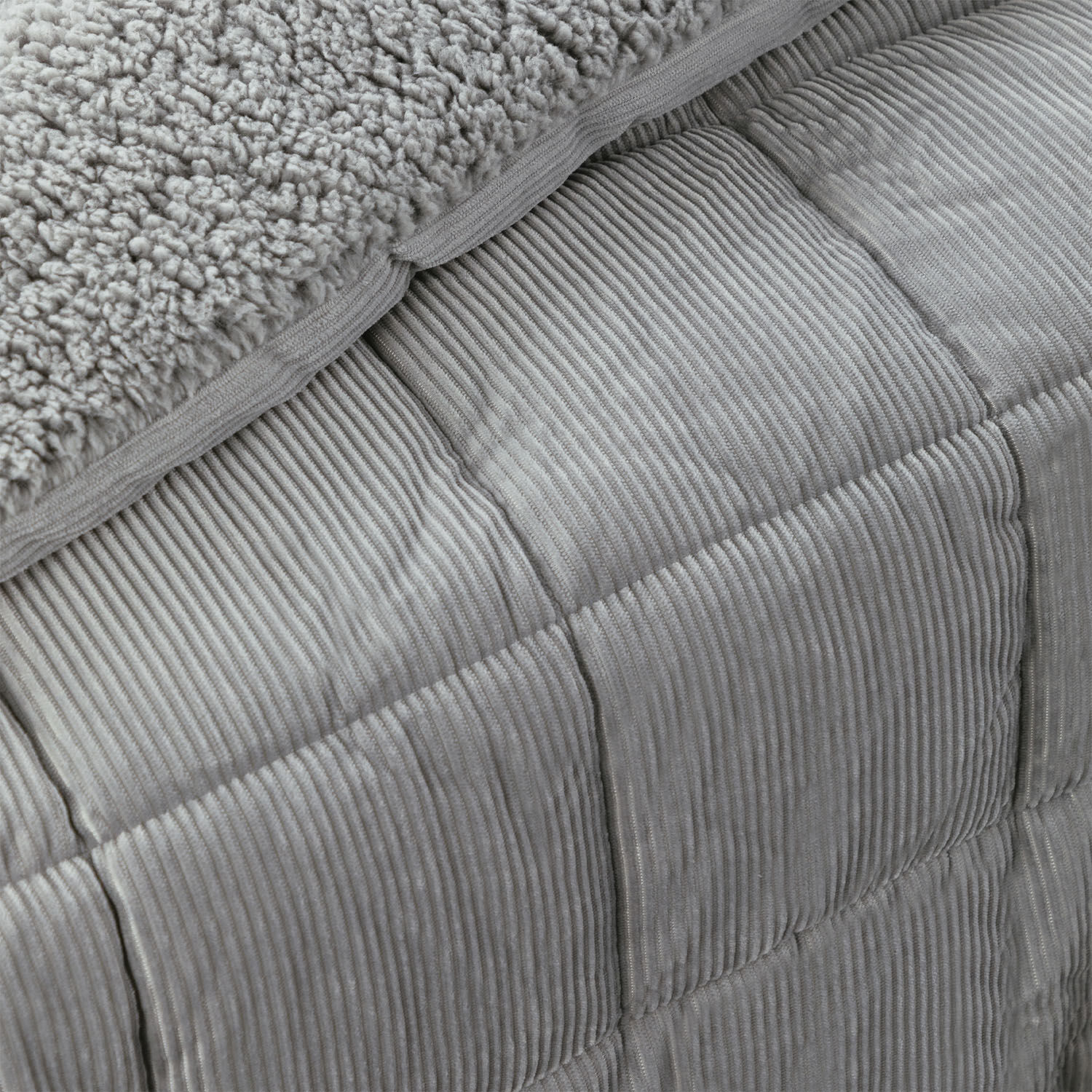 Plum&oacute;n King Sherpa Corderoy Gris