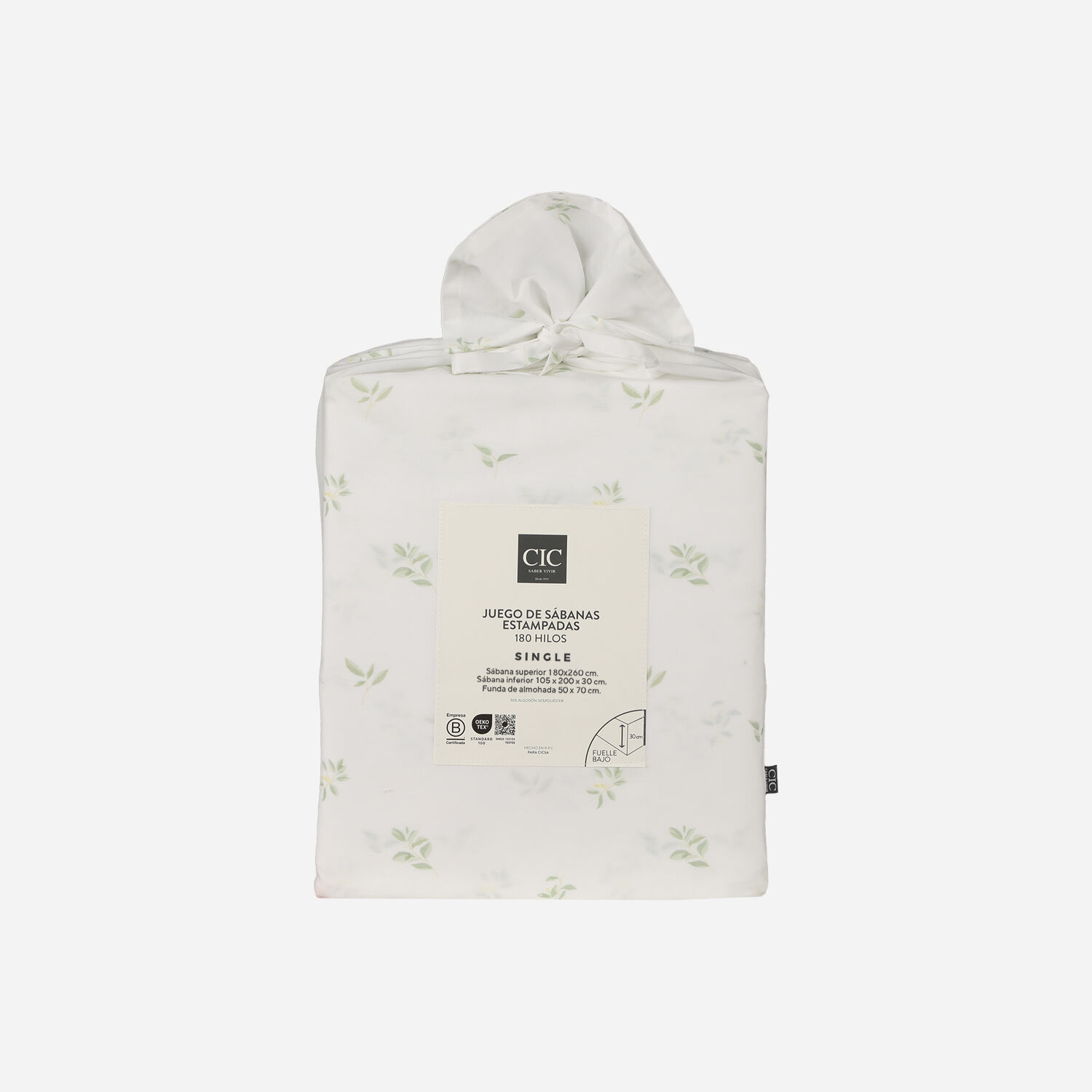 Sábanas Single Polycotton 180 Hilos Florencia