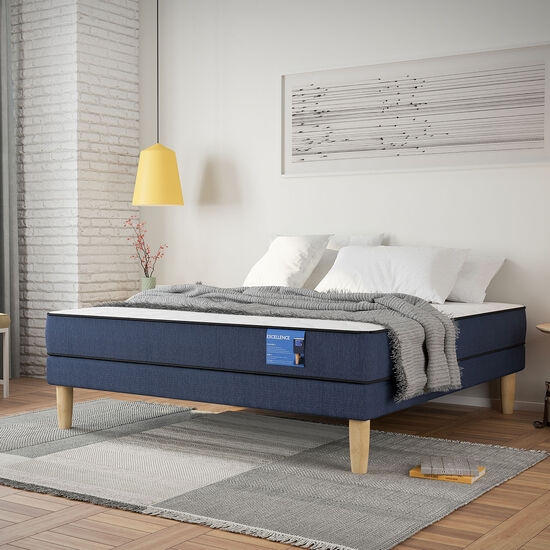 Cama Europea Full Excellence + Almohadas