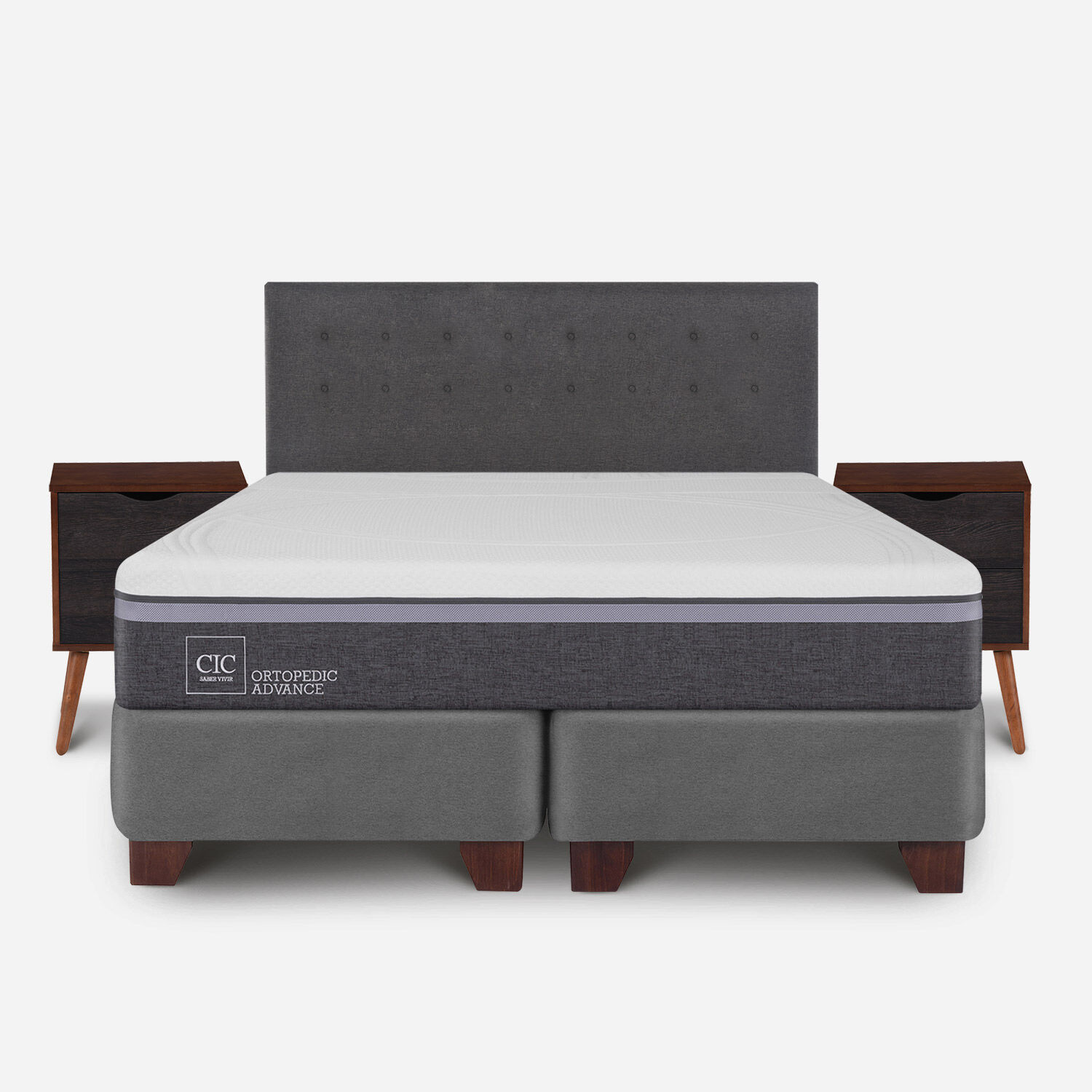Box Spring King Ortopedic Advance + Set &Eacute;ufrates