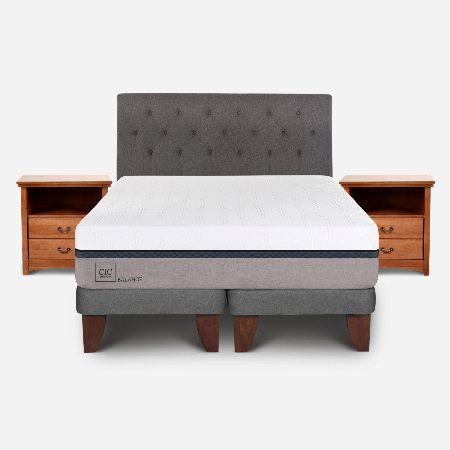 Cama Europea King Balance + Set Kavery