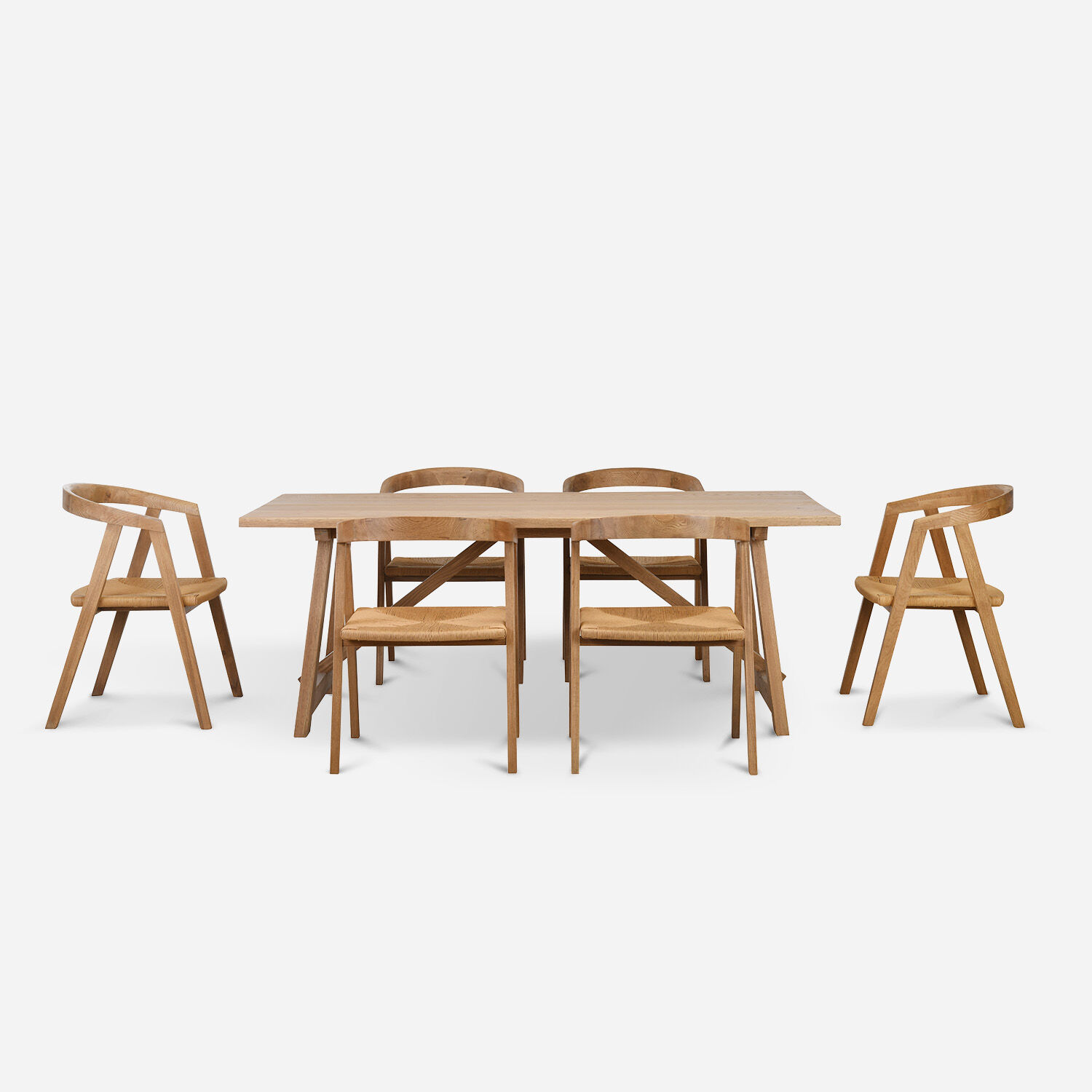 Comedor 6 Sillas Oak Ceniza