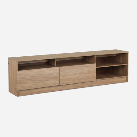 Rack Standford 2 Puertas 2 Repisas Nogal