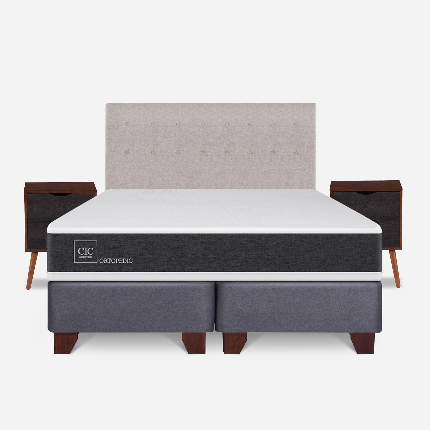 Box Spring King Ortopedic + Set Tigris
