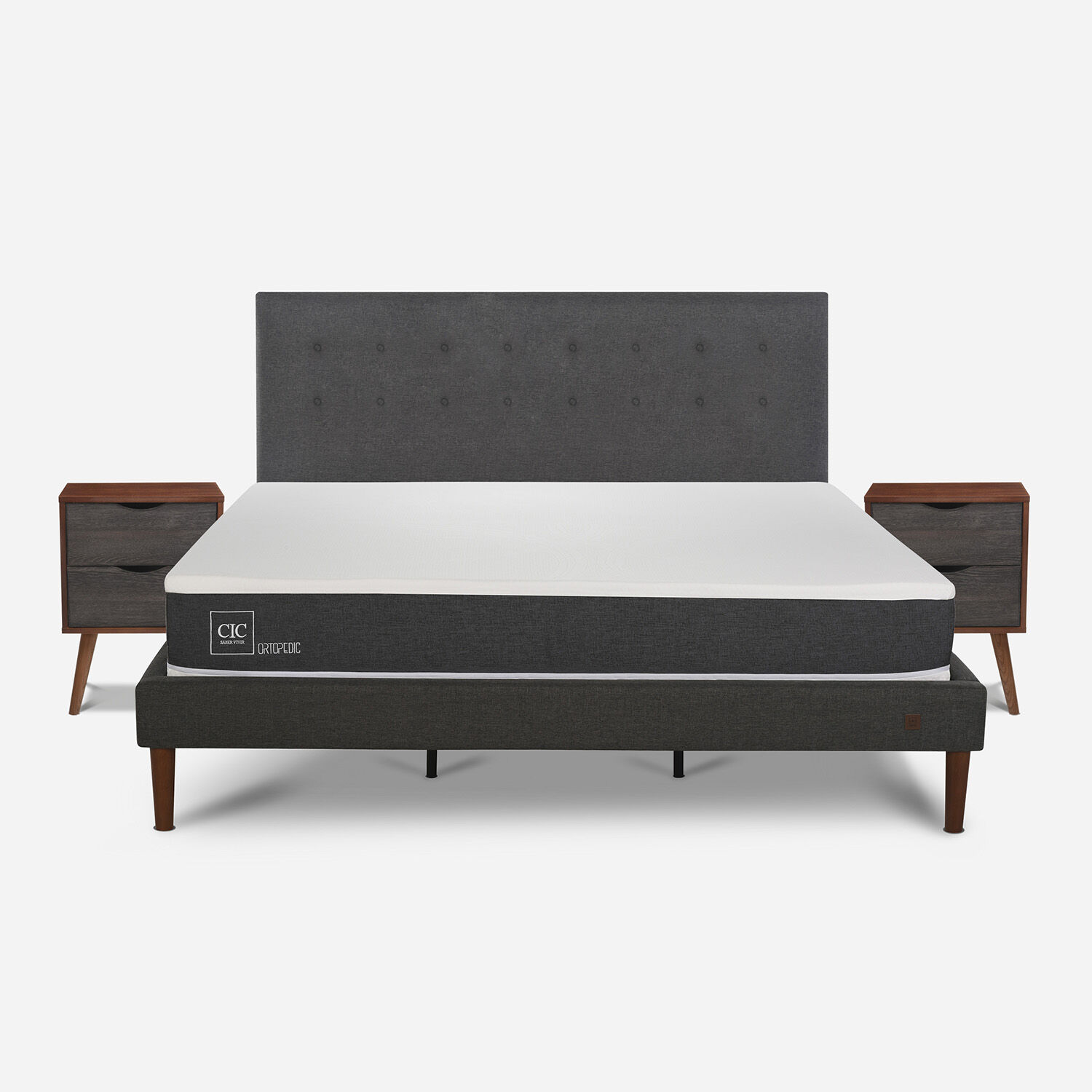 Cama Europea Curve King Ortopedic + Set &Eacute;ufrates