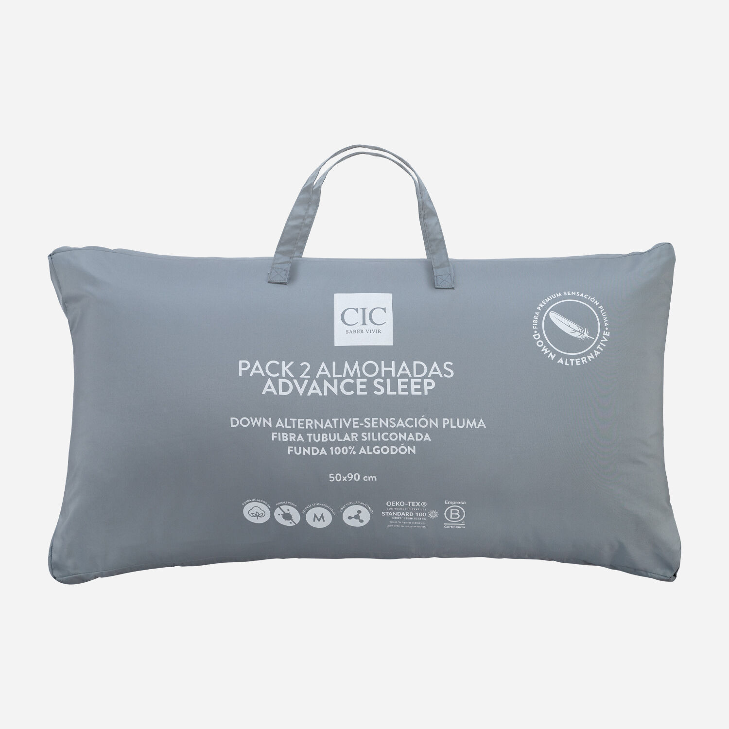 Pack 2 Almohadas Down Alternative Advance Sleep 50 X 90 cm
