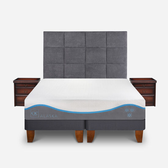 Cama Europea King Alaska + Set Támesis