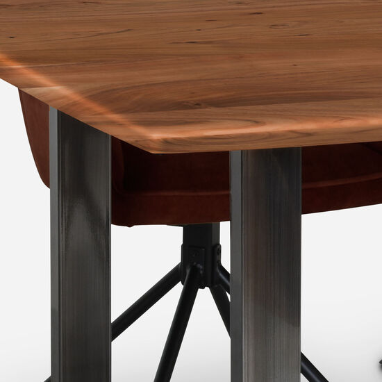Comedor Florencia Walnut + 6 Sillas Ottawa Café