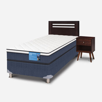 Cama Americana 1 Plaza Excellence Plus + Set Múnich