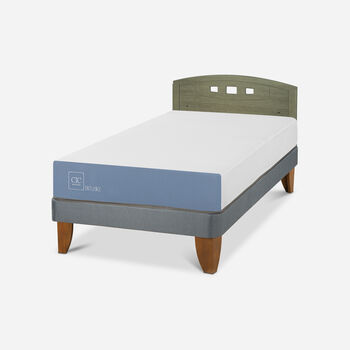Cama Europea 1,5 Plazas Excellence + Respaldo Gales Olivo