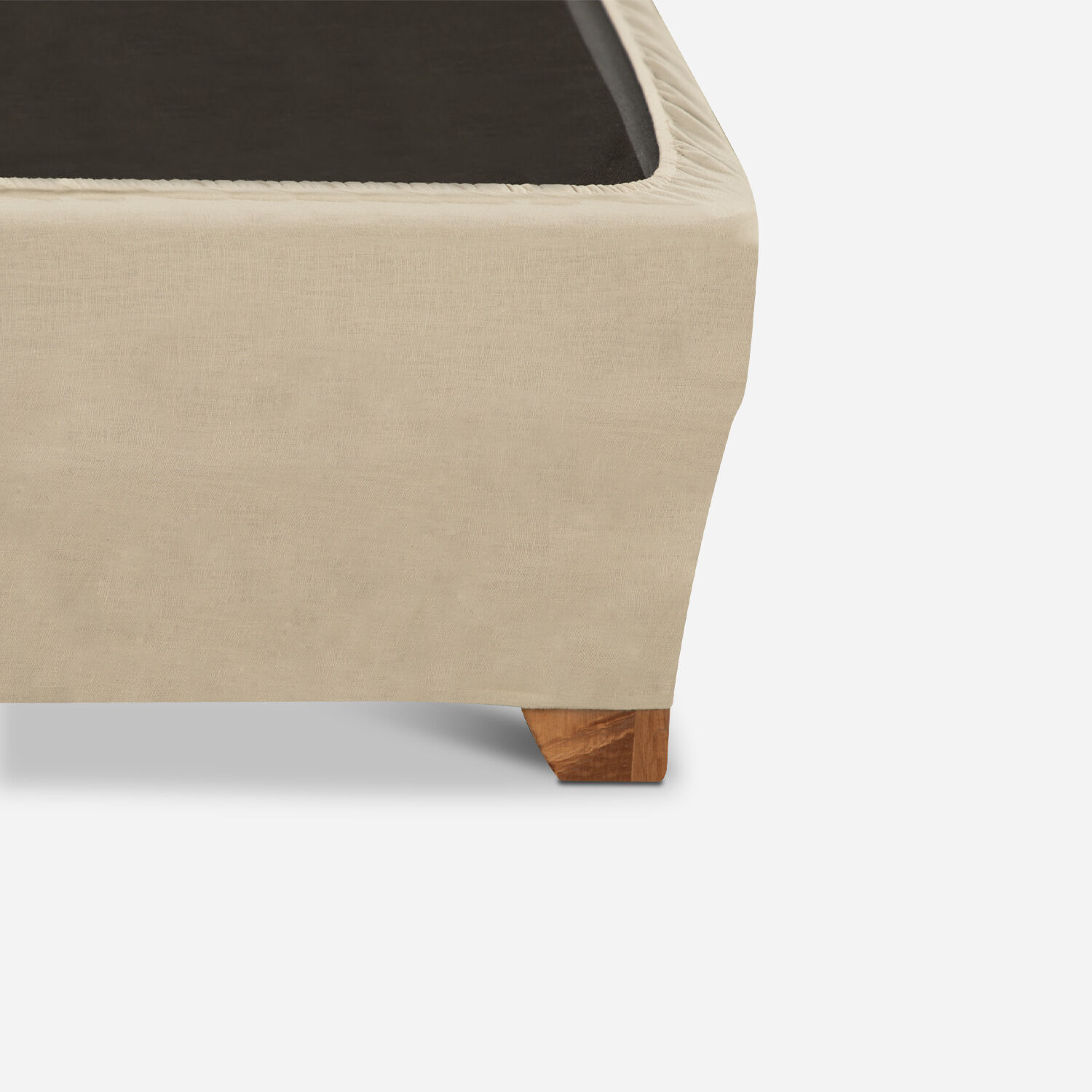 Fald&oacute;n de Cama 2 Plazas Lino Arena 190x150