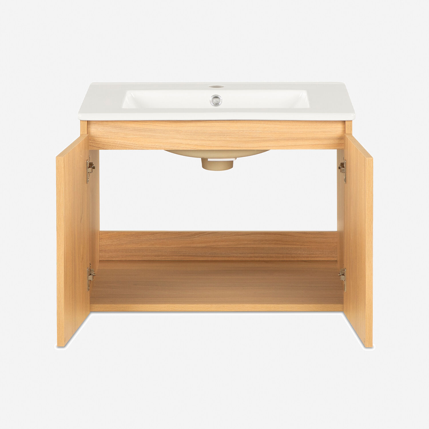 Vanitorio Flotante 2 Puertas M&oacute;naco Olmo 60 Cm.