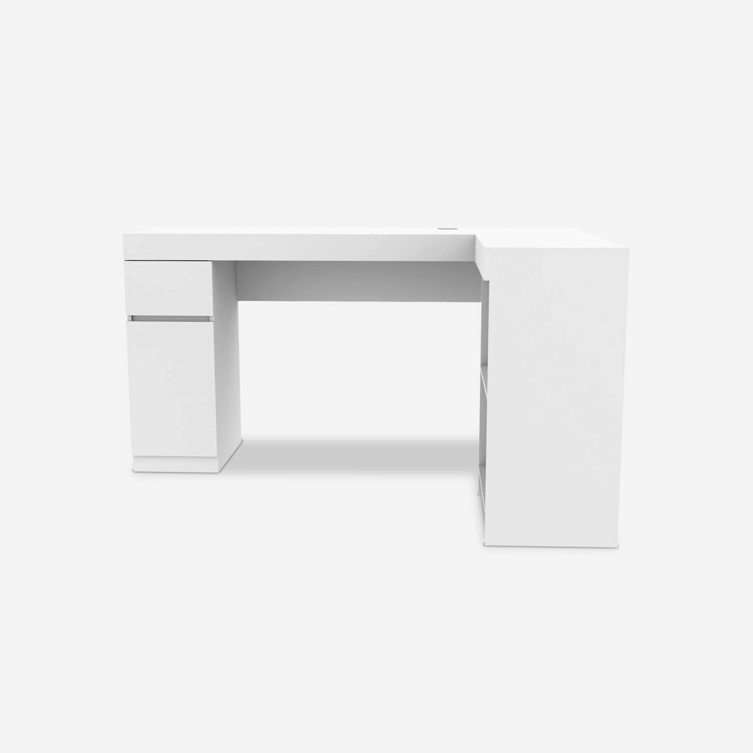 Escritorio Esquinero Blanco Palermo