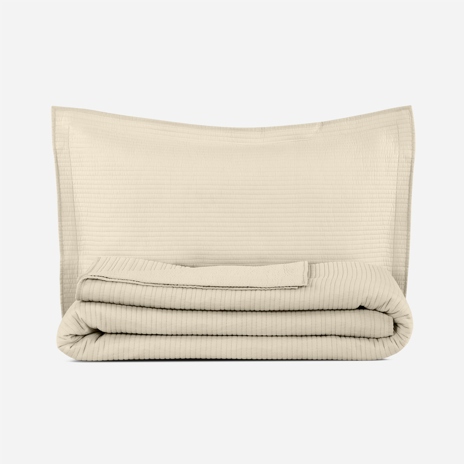 Quilt 2 Plazas Algodón Taupe